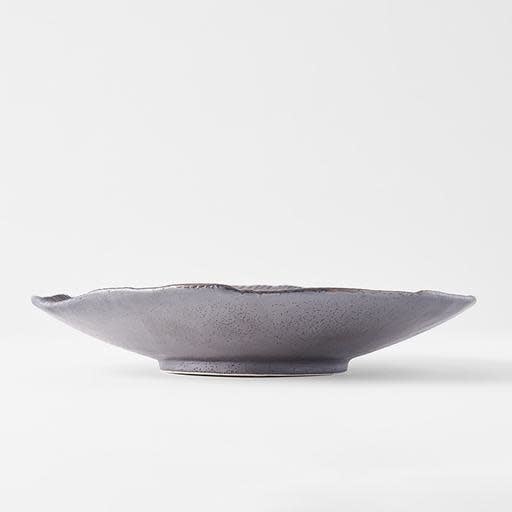 Bowl Shallow Leaf Shape 25cm Midori Glaze - Image 3