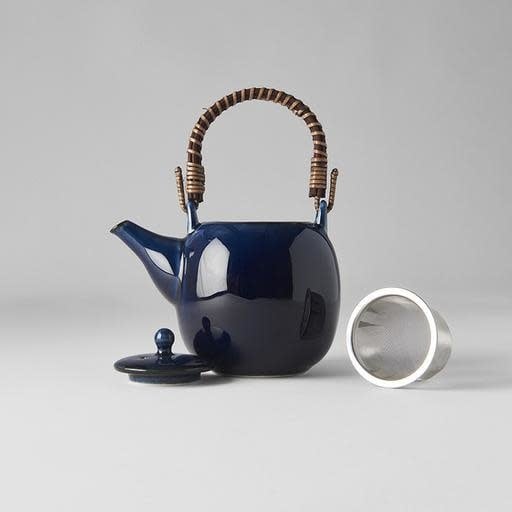 Teapot 11cm Sapphire Blue Glaze - Image 4