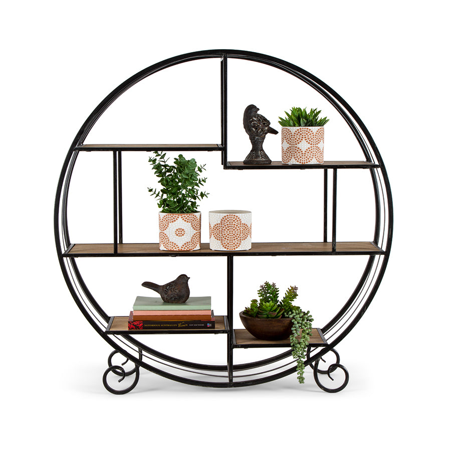 Round Elementals Floating Floor Shelf 90cm