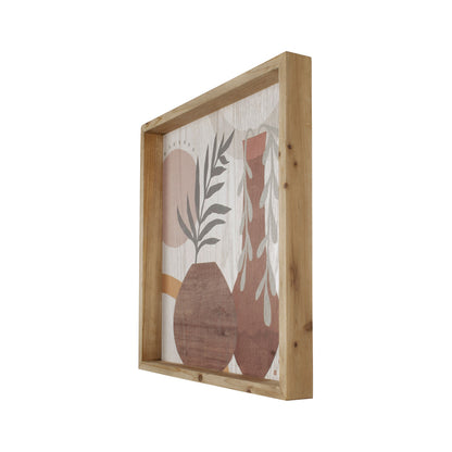 Framed Tropics W Oval Vase Wall Art 40cm - Image 2
