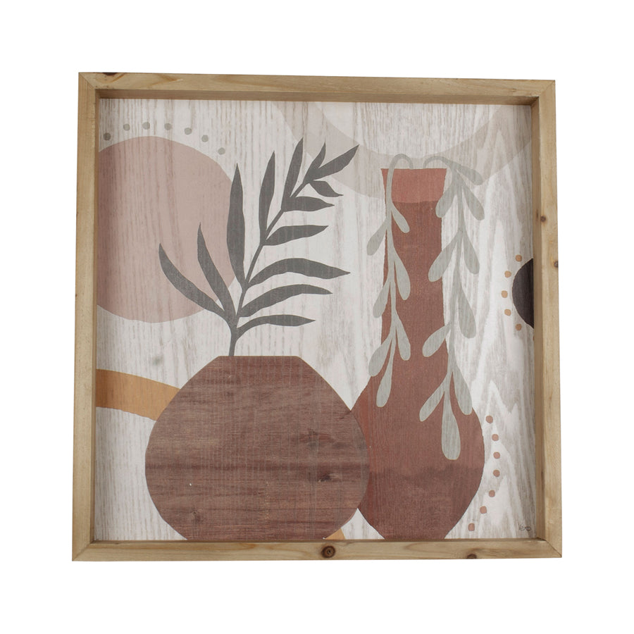Framed Tropics W Oval Vase Wall Art 40cm - Image 3