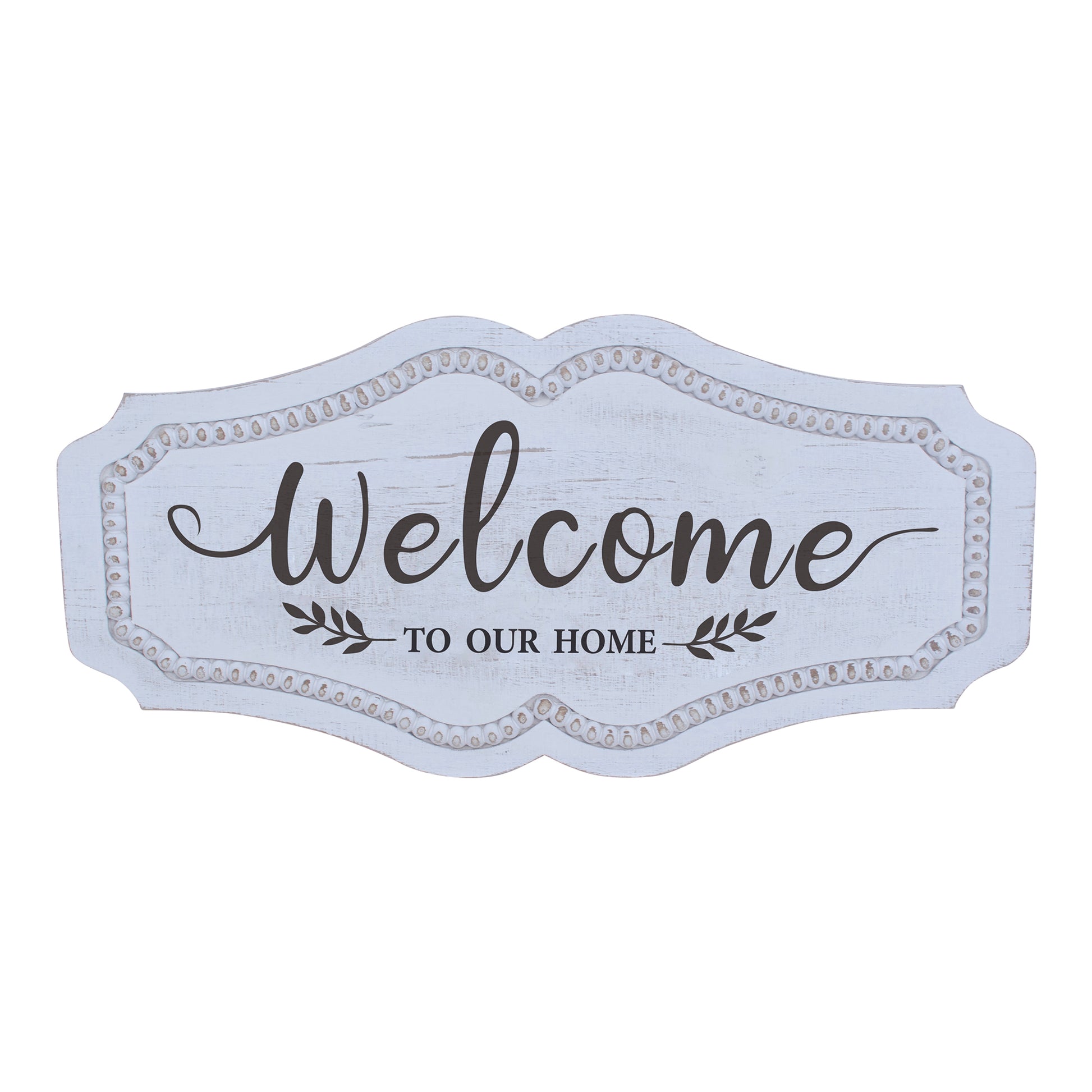 Welcome to Our Home Wall Art 48cm