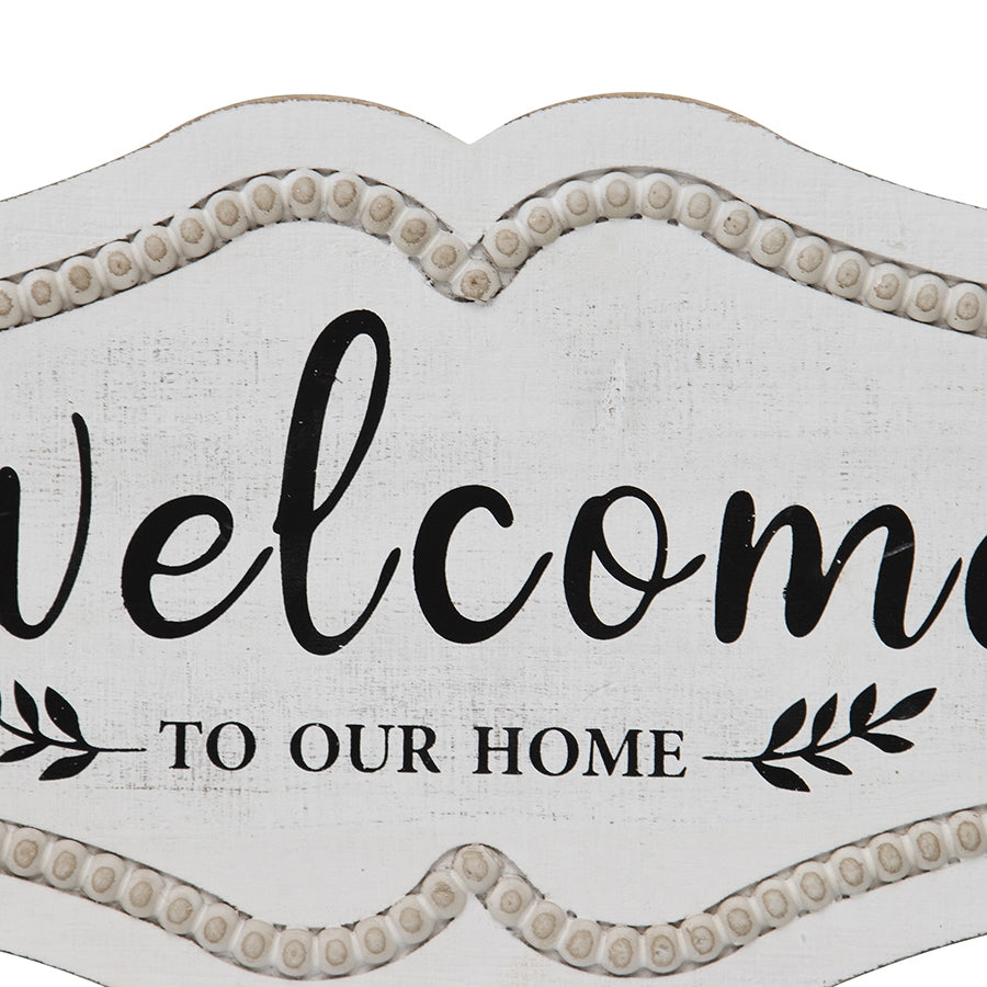 Welcome to Our Home Wall Art 48cm - Image 2