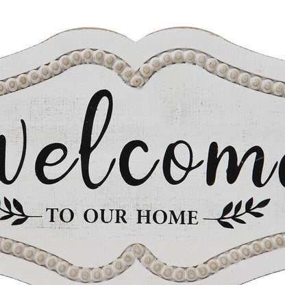 Welcome to Our Home Wall Art 48cm - Image 2
