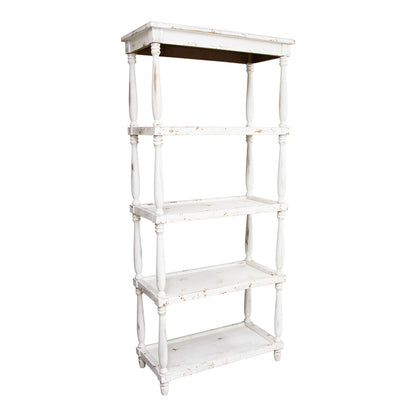 French Provincial Tall 5 Shelf Unit 180cm