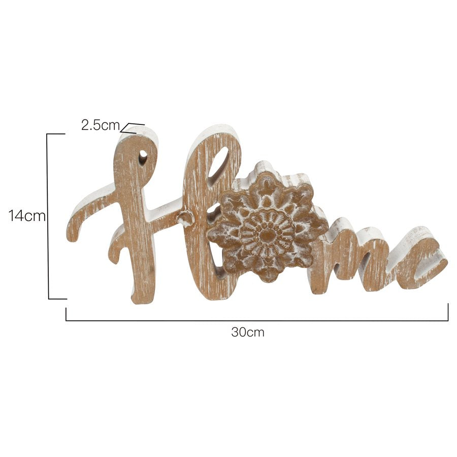 Home w/ Mandala Table Plaque 30x14cm - Image 4
