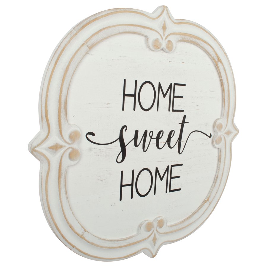 French Provincial 'Home Sweet Home' Carved Wall Art 60cm - Image 2