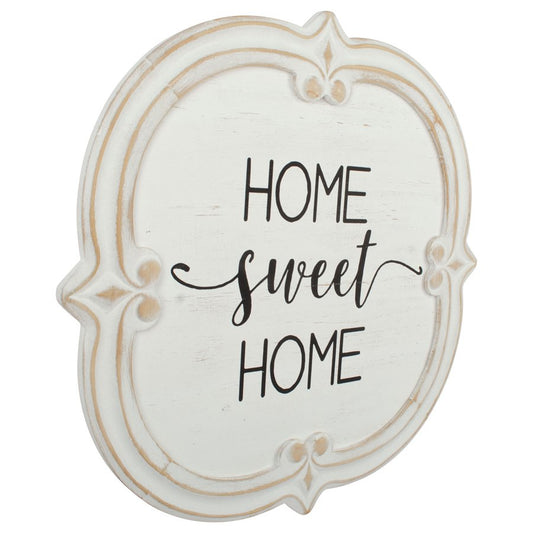 French Provincial 'Home Sweet Home' Carved Wall Art 60cm - Image 2