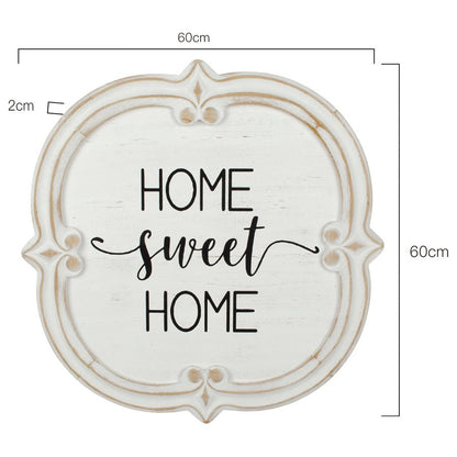 French Provincial 'Home Sweet Home' Carved Wall Art 60cm - Image 4