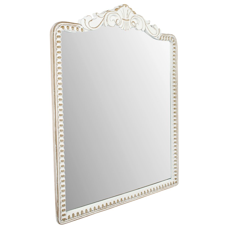 French Provincial Classic Fleur Wall Mirror 60x81cm - Image 2