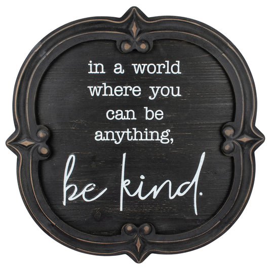 Nero 'Be Kind' Carved Wall Art 60cm
