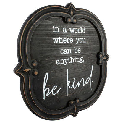 Nero 'Be Kind' Carved Wall Art 60cm - Image 2