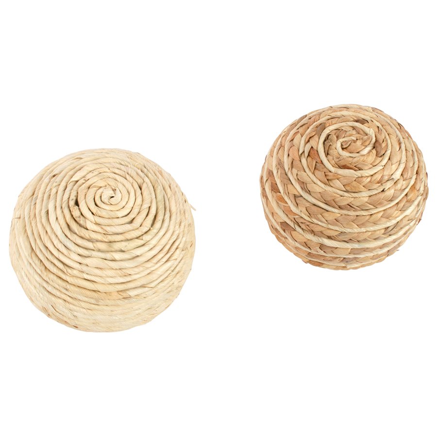 Set 2 Asst Decorative Weave Balls 14cm - Image 2