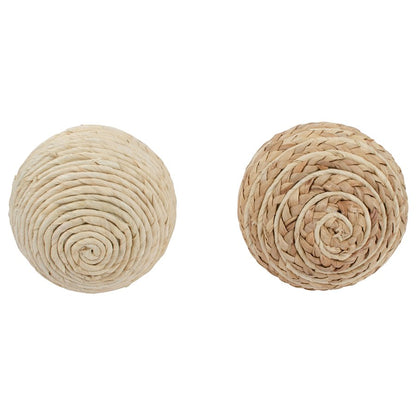 Set 2 Asst Decorative Weave Balls 14cm - Image 3