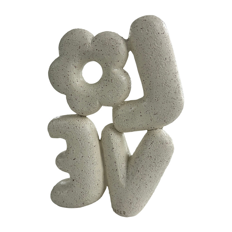 Love w Flower Decorative Ornament 21cm - Image 3
