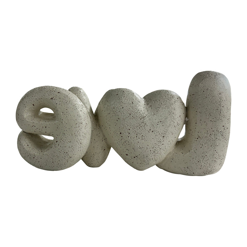 Love w Heart Decorative Ornament 21cm - Image 3