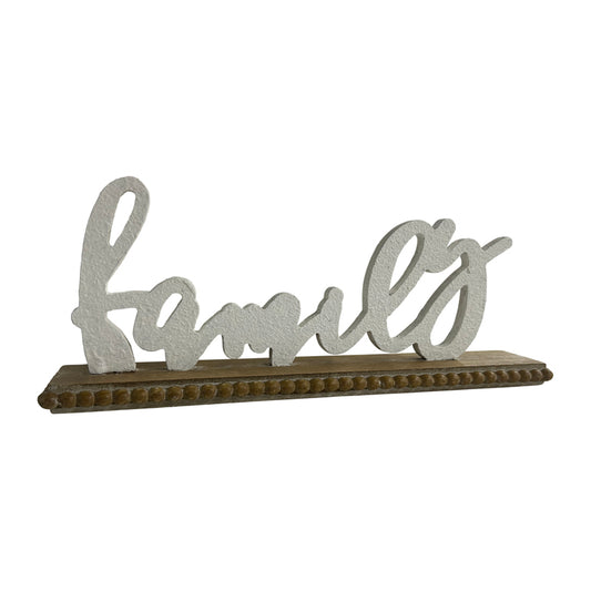Family' On Wood Base 31cm - Image 2