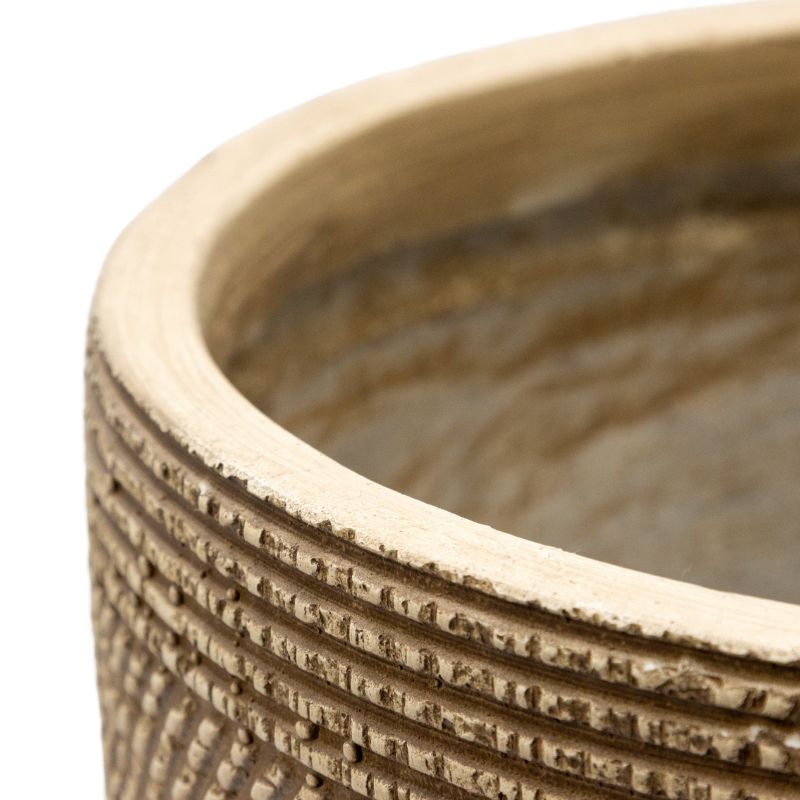 Subtle Textured Contemporary Planter 43cm - Image 4