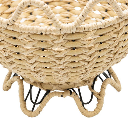Contemporary Woven Footed Bowl 27cm - Image 3
