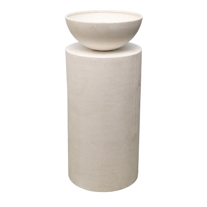 Feature Round Pillar w Planter 80cm - Image 3