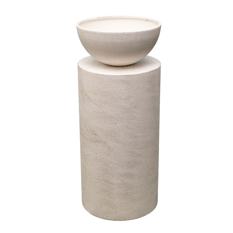 Feature Round Pillar w Planter 70cm - Image 3
