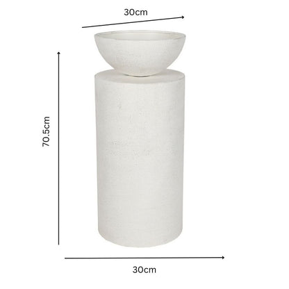 Feature Round Pillar w Planter 70cm - Image 5