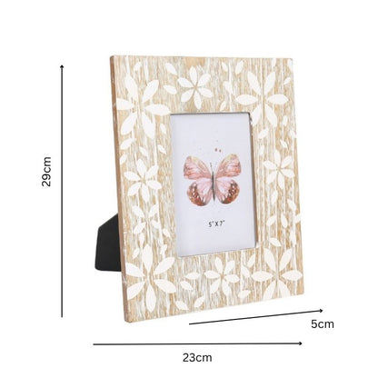 Flowers Design Photo Frame '5x7in' 29cm - Image 5