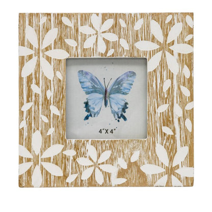 Flowers Design Photo Frame '4x4in' 18cm - Image 2