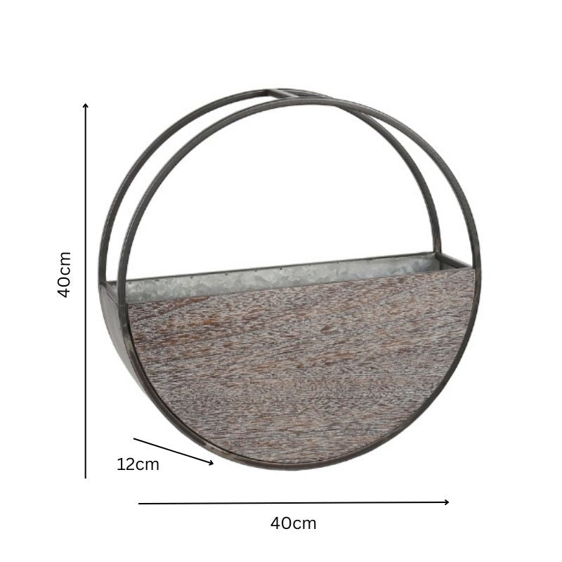 Timber Elemental Wall Planter 40cm - Image 5