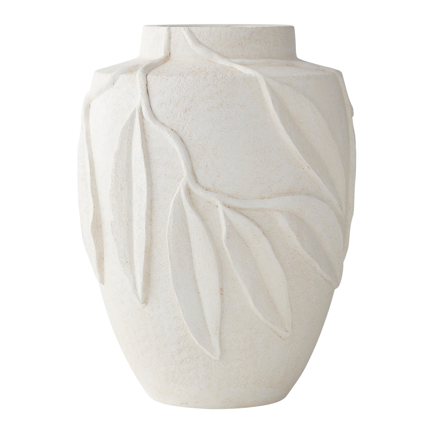 Gum Leaf White Vase 40cm