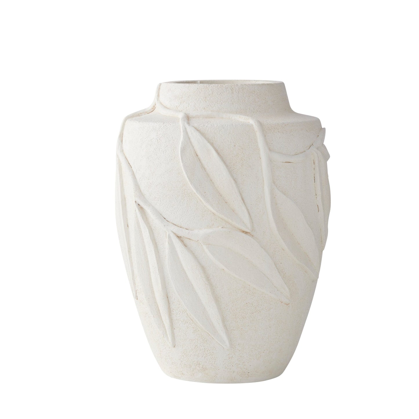 Gum Leaf White Vase 32cm