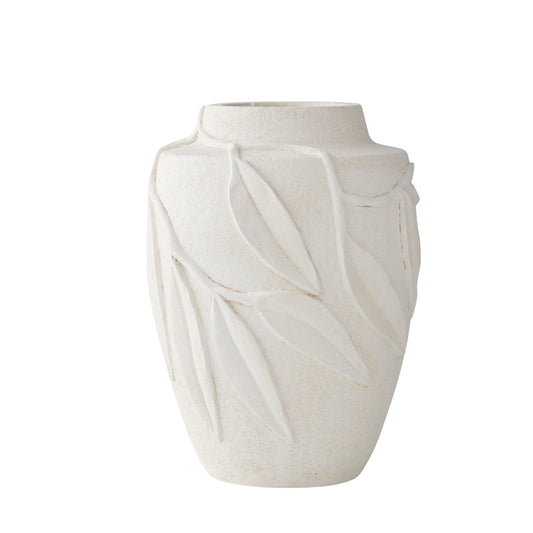 Gum Leaf White Vase 32cm