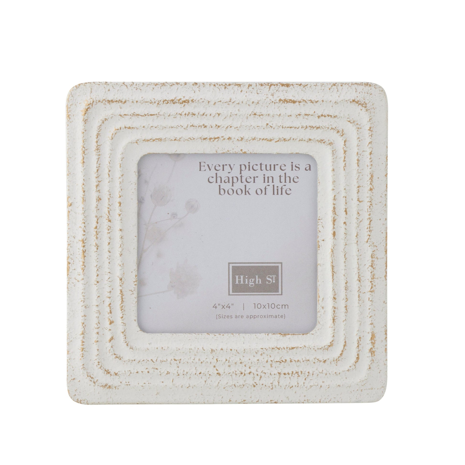 Willow Distressed 4x4" Photoframe 15cm