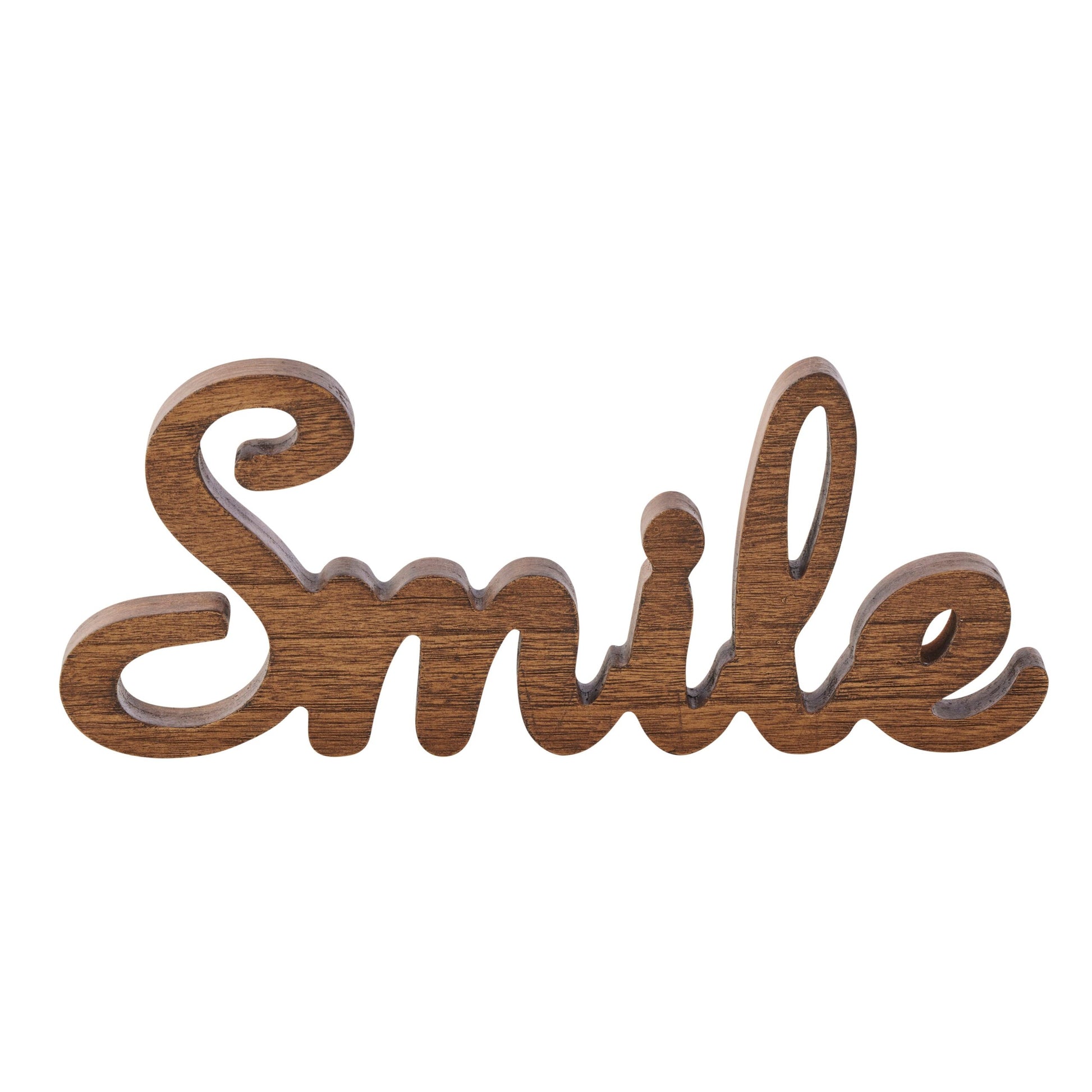 Wooden Smile Sign 30cm