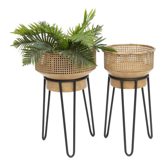 Set 2 Tropea Tapered Pot planters 65cm