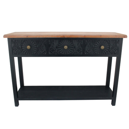 Palais Ornate Moulded 3-Drawer Console Table 120x81cm - Image 2