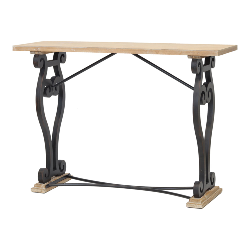 Regency Black Console Table 120cm