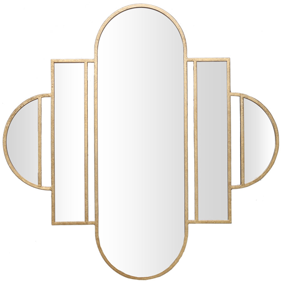 Aura Art Deco Wall Mirror 80cm