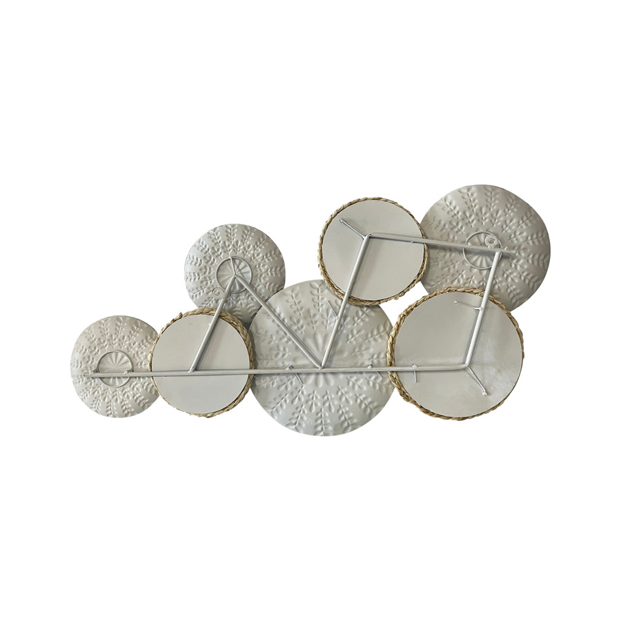 Contemporary Zen 7 Circle Wall Art 95x44cm - Image 4