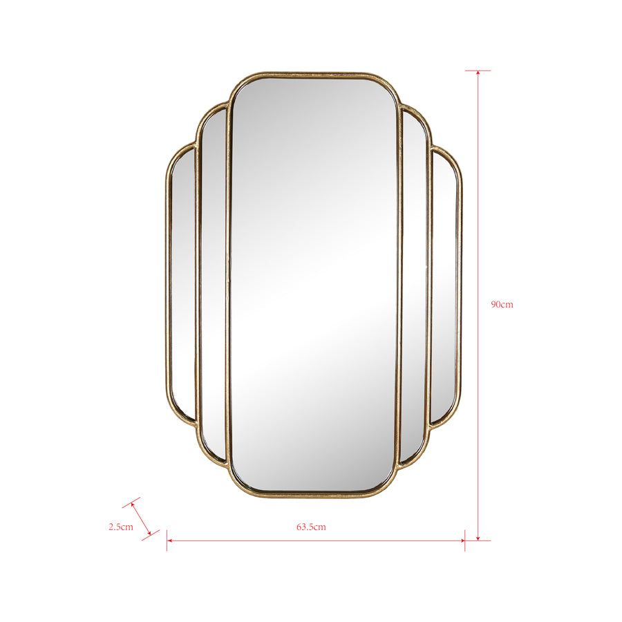 Aura Art Deco Fan Mirror 90cm - Image 4
