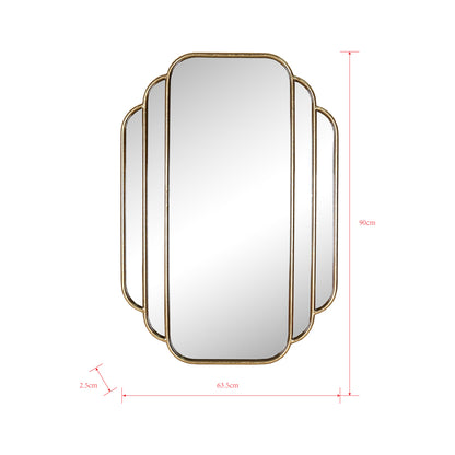 Aura Art Deco Fan Mirror 90cm - Image 4