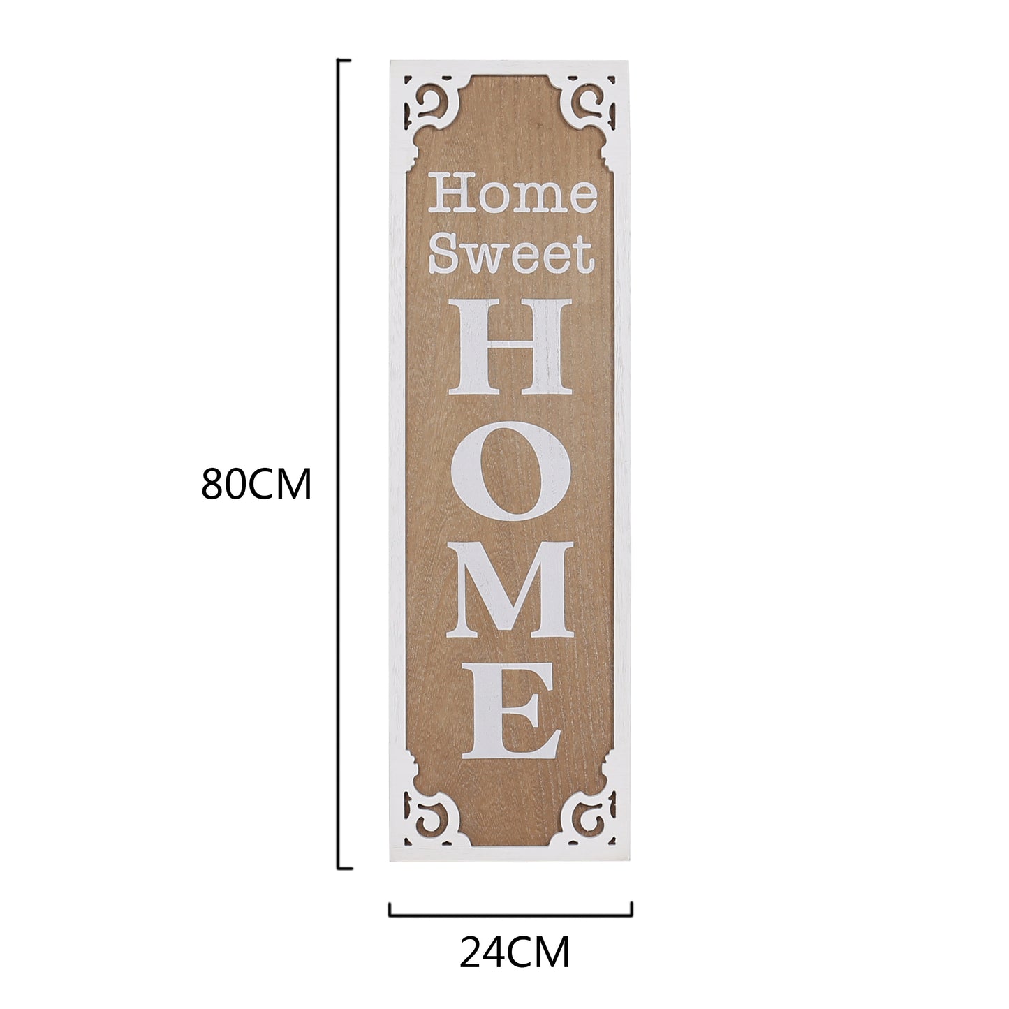 80cm Hamptons Home Sweet Home Wall Art 80cm - Image 2