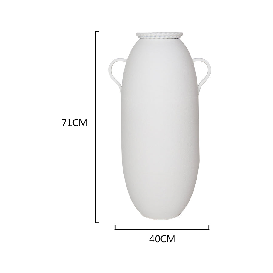 Artisan Two Handle Decorative Vase w Coil Rim 71cm - Image 3