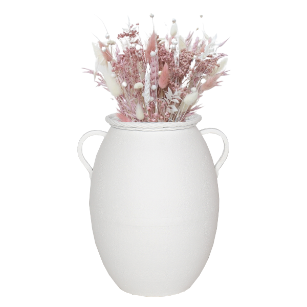Artisan Two Handle Decorative Vase w Coil Rim 42cm