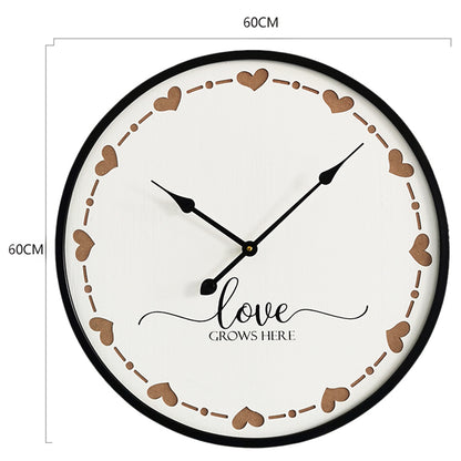 Love Grows Here Wall Clock 60cm - Image 5
