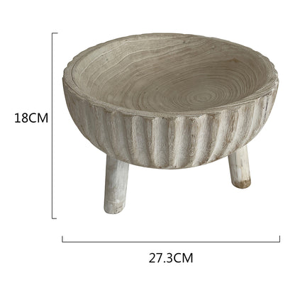 Crafted 3 Legged Decorative Bowl 27cm - Image 2