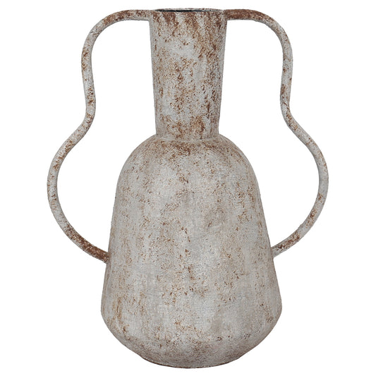Artisan Aged Vase w Abstract Handles 33cm - Image 2