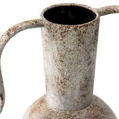 Artisan Aged Vase w Abstract Handles 33cm - Image 3