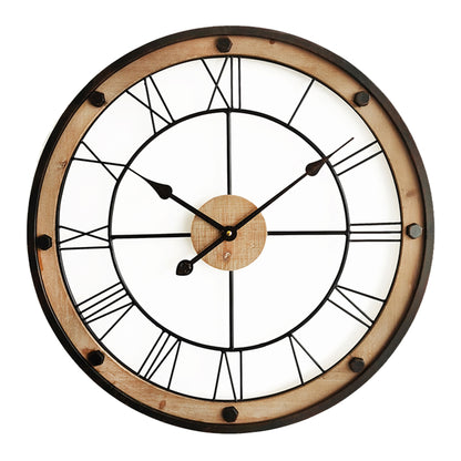 Industrial Floating Wall Clock 61cm