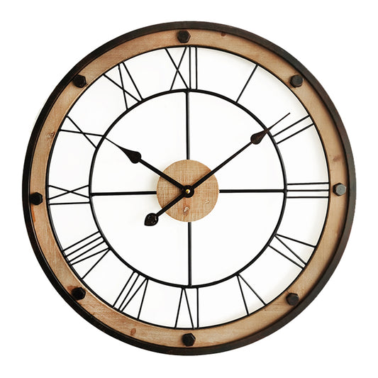 Industrial Floating Wall Clock 61cm